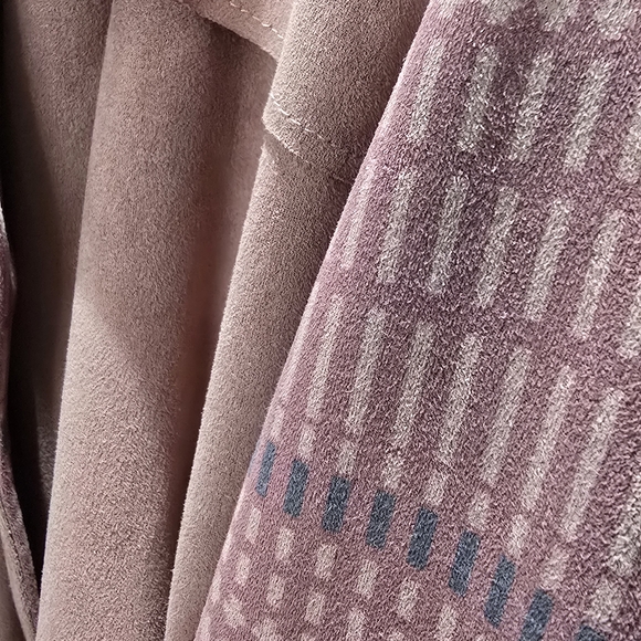 Mauve Suede Trench Coat | Blue Days Trench Coat - Picture 7 of 12